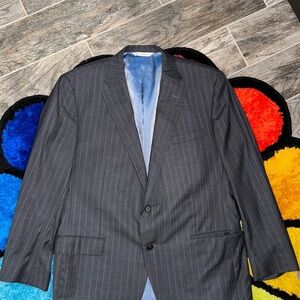 Grey Striped Loro Piana Extreme Wool Blazer